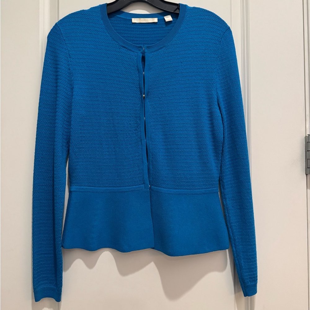 BOSS Blue Textured Cardigan